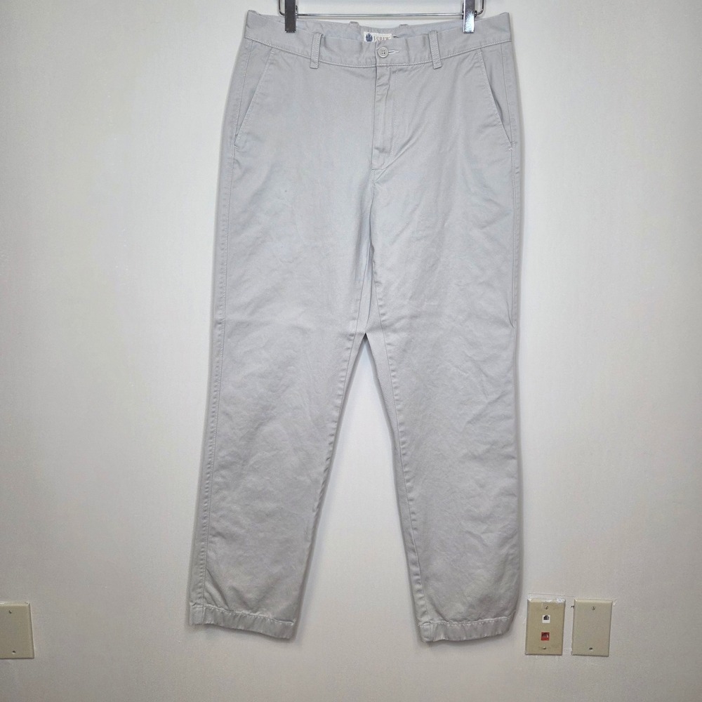 J.Crew Mens 32x32 Chino Pants Light Tan Cotton Twill Vintage Y2K Straight Leg